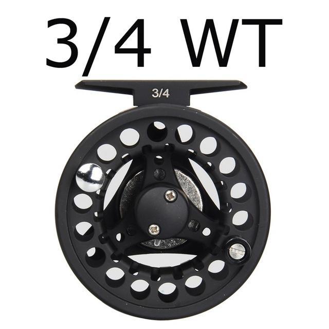1/2 3/4 5/6 7/8Wt Aluminum Fly Fishing Reel Black Adjustable Drag