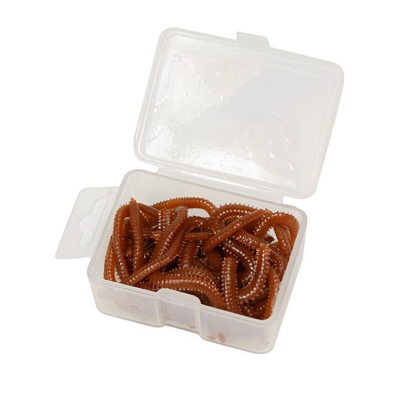 15Pcs/Box Simulation Earthworm Worms Artificial Fishing Lure