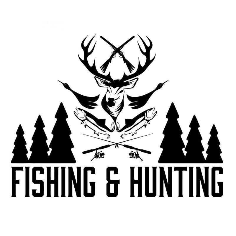 17.8Cm*13.7Cm Fishing Hunting Shop Hunter Vinyl Stickers Decals S4