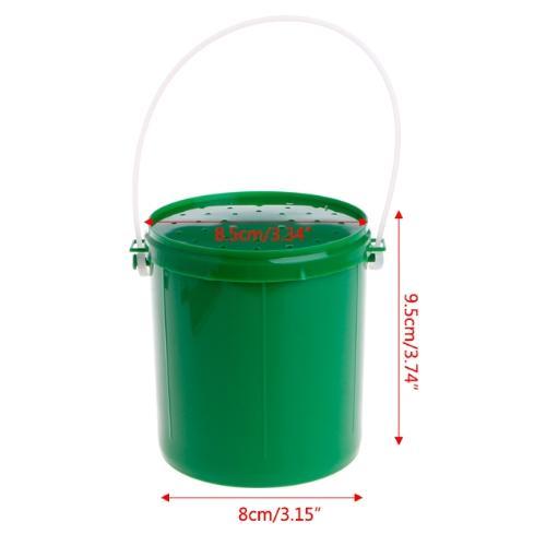 1Pc Fishing Bait Bucket Breathable Live Earthworm Maggot Worm Lures Co –  Bargain Bait Box