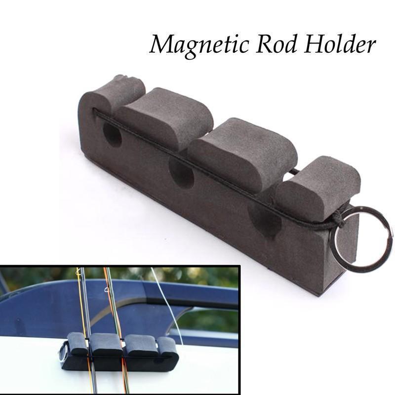 Magnet Fishing Rod Holder Fly Fishing Magnetic Car Rod Holder Fishing Rod  Accessories (Black) 