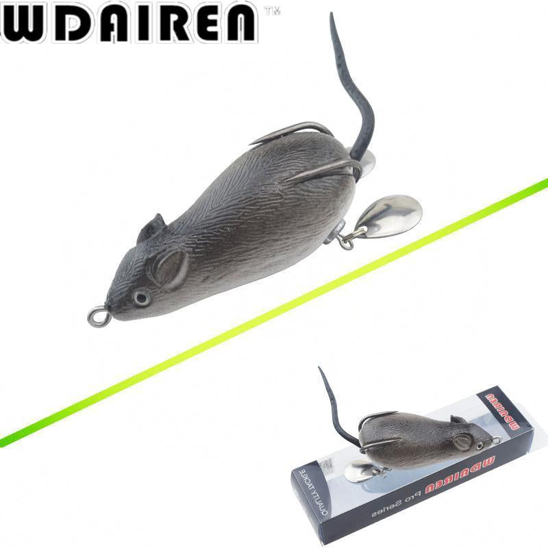 1Pcs Mouse Lure 7Cm 17.5G Fishing Lures Treble Hooks Top Water Ray Fro –  Bargain Bait Box