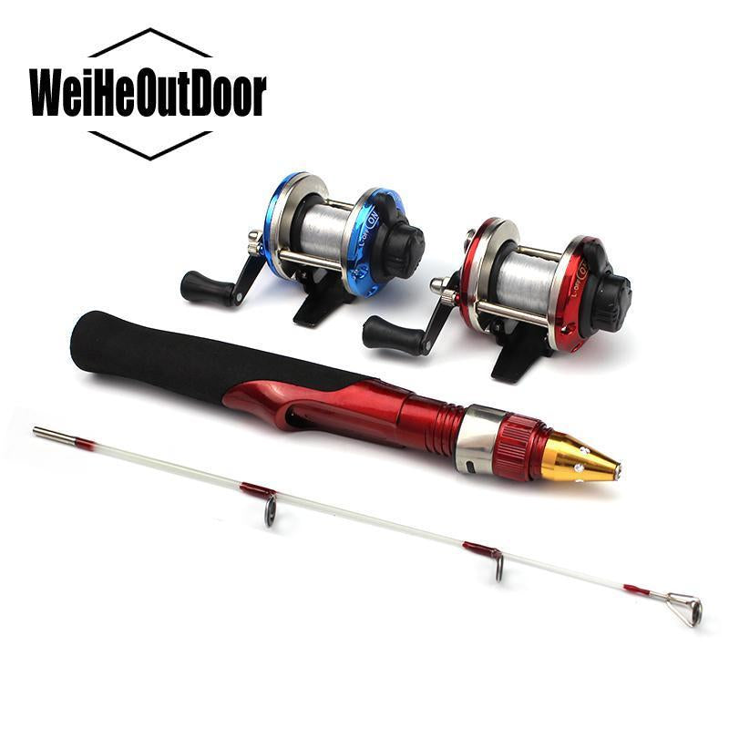2 Sections Mini Ice Fishing Rod Kit Bait Casting Reel Winter 50Cm Mini –  Bargain Bait Box