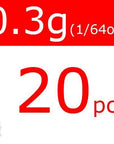 20Pcs Wifreo Tungsten Nail Pin Weight Sinker Soft Bait Insert Weights 0.3G /-Nail Weights-Bargain Bait Box-20pcs 0o3g 1I96oz-Bargain Bait Box