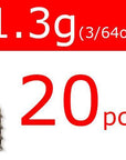 20Pcs Wifreo Tungsten Nail Pin Weight Sinker Soft Bait Insert Weights 0.3G /-Nail Weights-Bargain Bait Box-20pcs 1o3g 3I64oz-Bargain Bait Box