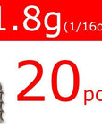 20Pcs Wifreo Tungsten Nail Pin Weight Sinker Soft Bait Insert Weights 0.3G /-Nail Weights-Bargain Bait Box-20pcs 1o8g 1I16oz-Bargain Bait Box