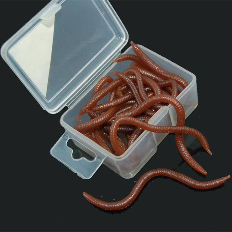 20G / Box Soft Lure Fishy Smell Earthworm Blood Worms Maggots Sea