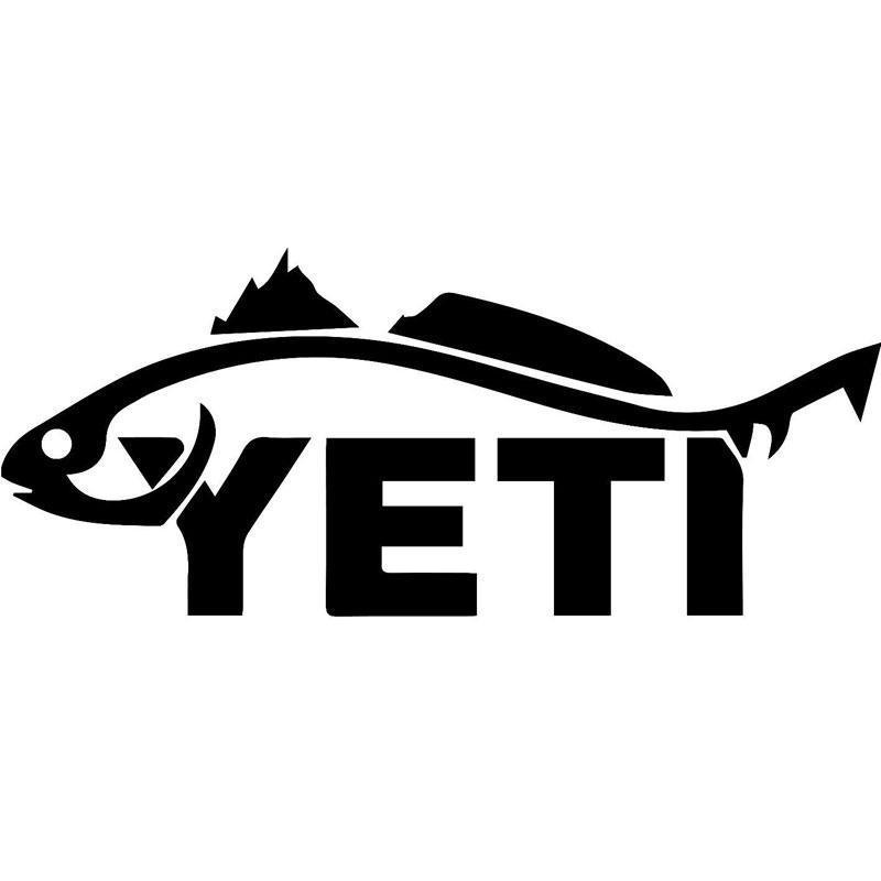 29.2Cm*12.2Cm Yeti Trout Fishing Jdm Funny Car Styling Stickers Vinyl –  Bargain Bait Box