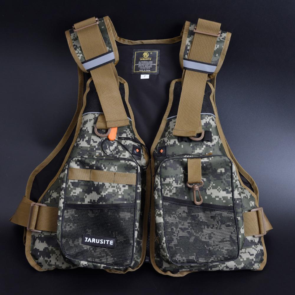 2Pcs Buoyancy Windproof Fly Fishing Vest Life Vest With Emergency Whistle