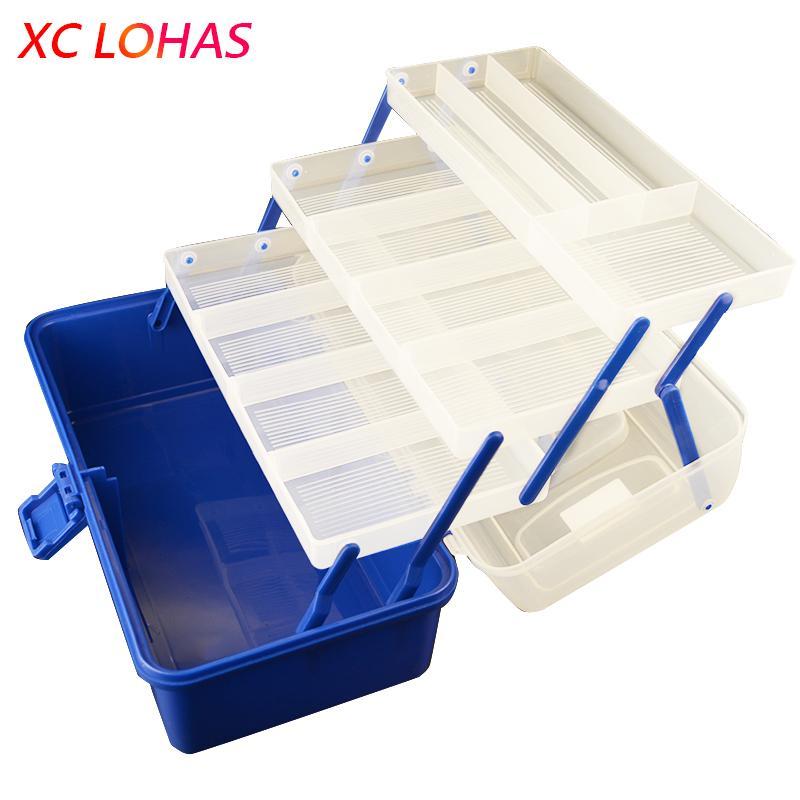 2024 New Fishing Pull Bait Tray Hand Fishing Tray Tool Storage Box Four  Trays Deepening Bait Basin Fishing Tackle Boxes X206G