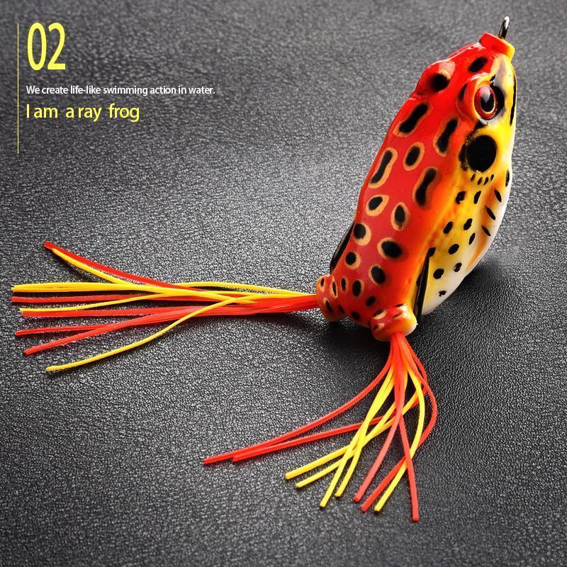 4Pcs/Box Soft Frog Fishing Lures Double Hooks 6G 9G 13G Top Water Ray –  Bargain Bait Box