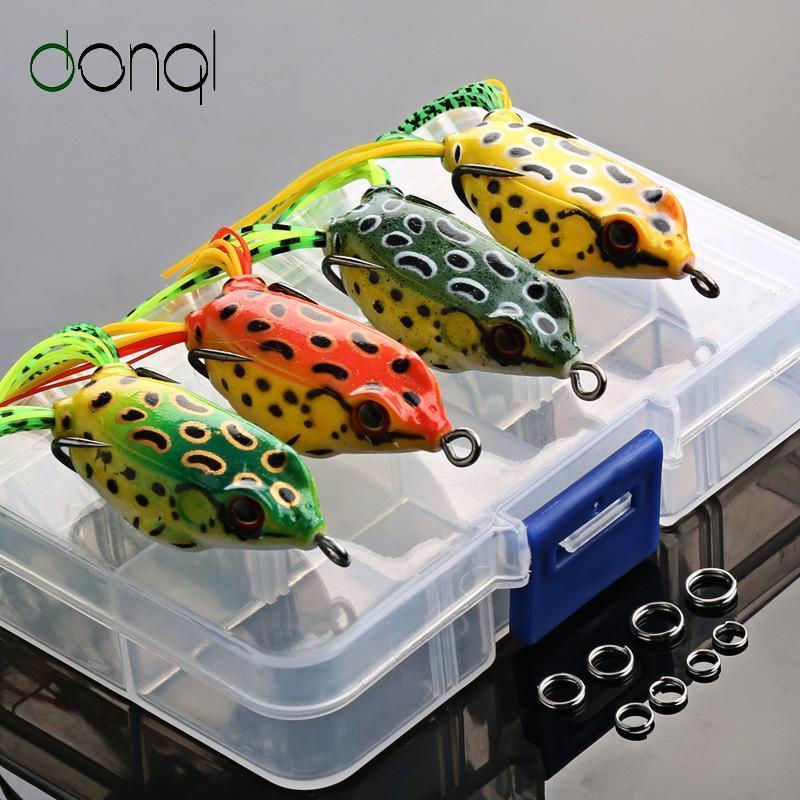 4Pcs/Box Soft Frog Fishing Lures Double Hooks 6G 9G 13G Top Water Ray –  Bargain Bait Box