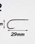 50Pcs High Carbon Steel Barbed Fish Hook Baitholder Fishing Hooks Worm Pond Fish-Circle Hooks-Bargain Bait Box-Bargain Bait Box