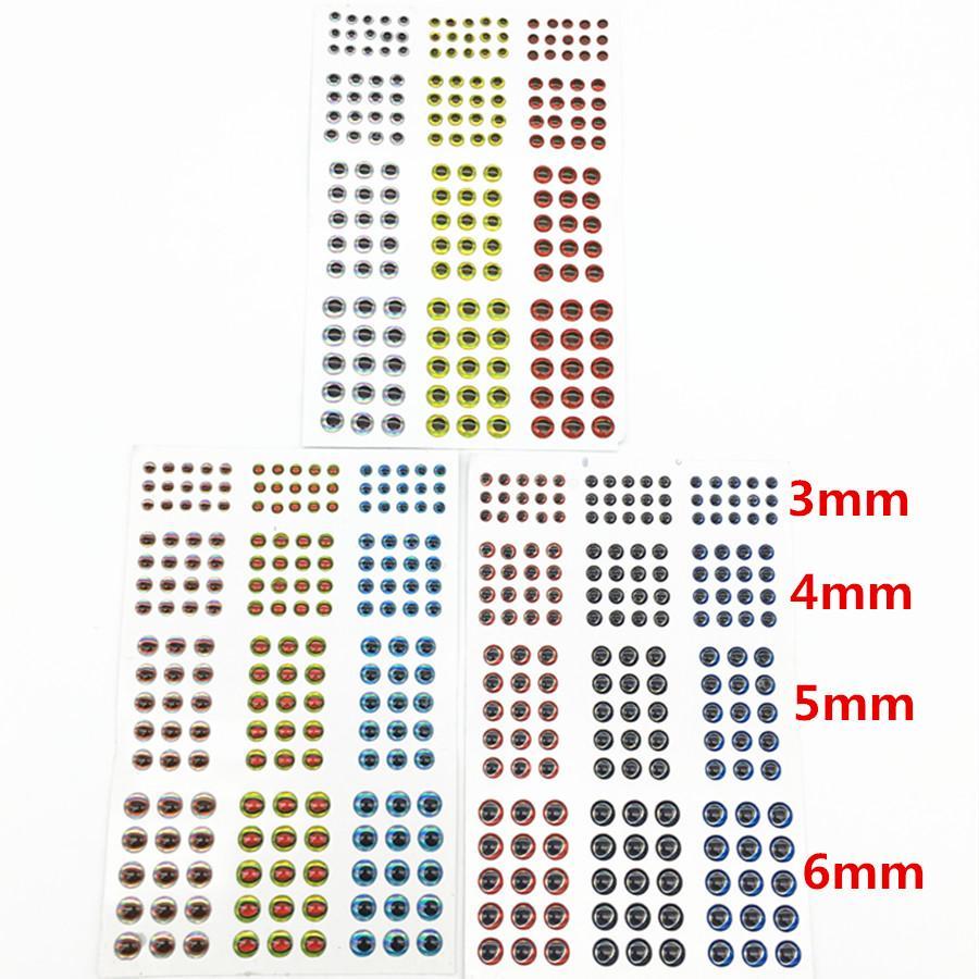 549Pcs*3Mm/4Mm/5Mm/6Mm Soft Molded 3D Holographic Fishing Lure