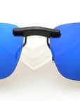 Dressuup Square Mirrored Polarized Sunglasses Clip For Women Men Coating-Polarized Sunglasses-Bargain Bait Box-C4-Bargain Bait Box