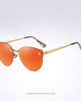 Eyecrafters Luxury Polarized Sunglasses Womens Sexy Cat Eye Mirror Reflective-Polarized Sunglasses-Bargain Bait Box-Orange-Bargain Bait Box