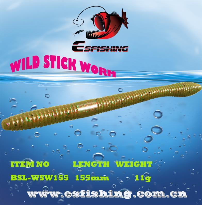 Fishing Soft Shad 5Pcs 15.5Cm/11G Esfishing Wild Stick Worm 6.1 Silic –  Bargain Bait Box