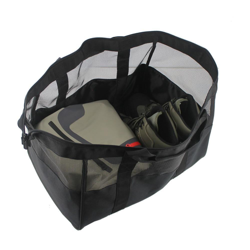 Fly Fishing Chest Wader Mesh Bag Wading Boots Shoes Storage Bag Fishing Gear
