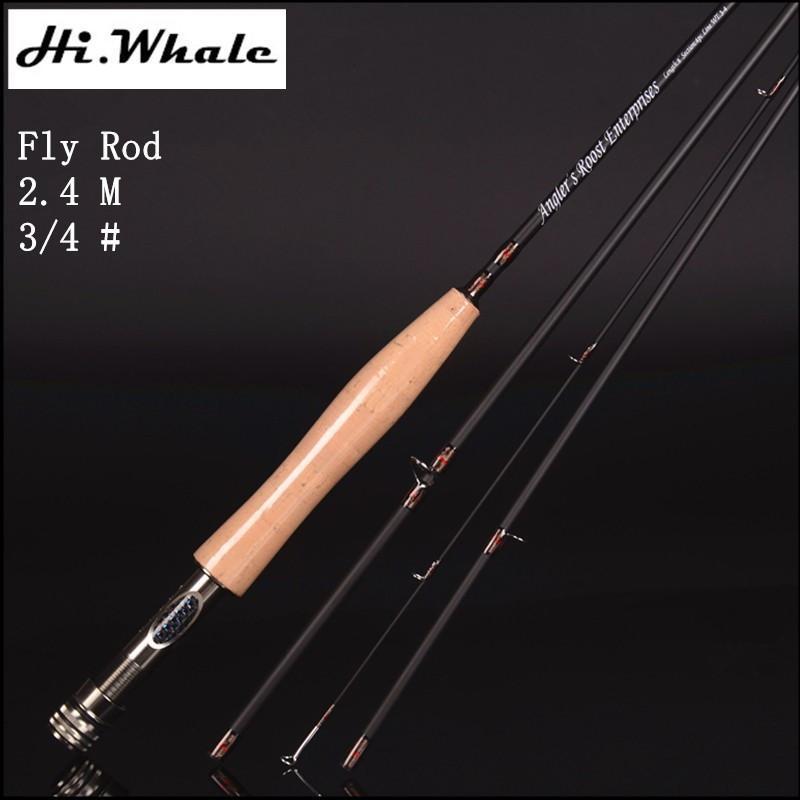 Hi.Whale High Carbon Fly Fishing Rod 2.4 M 2.58 Meters 4 Section Line –  Bargain Bait Box