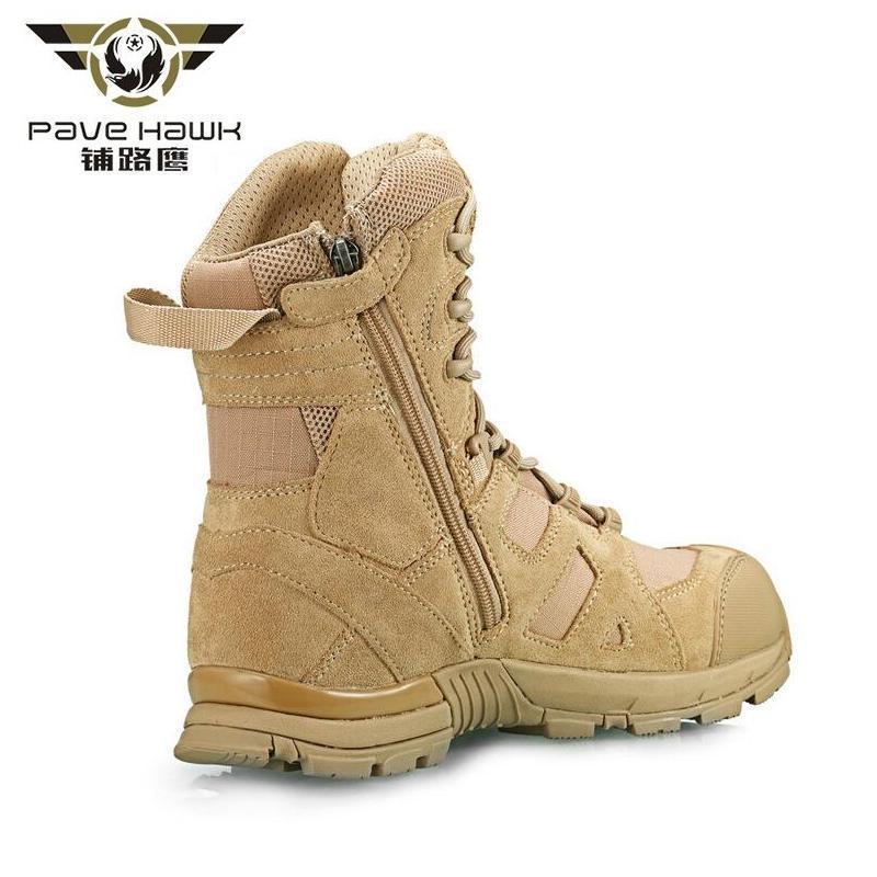 High Quality Brand Calfskin Boots Men Outdoor Sports Leather Hunt Desert-PAVE HAWK OUTDOOR-sandy-7-Bargain Bait Box
