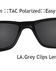 Ivsta Include Frame Polarized Clip On Sunglasses Men Tr90 Custom Prescription-Polarized Sunglasses-Bargain Bait Box-Only Grey Clips-Bargain Bait Box