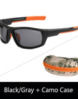 Jiangtun Trendy Camo Black Polarized Sunglasses Men Women Sports Sun Glasses-Polarized Sunglasses-Bargain Bait Box-C2 Black l Gray-Bargain Bait Box