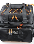 Large Capacity Fishing Bag 2Pcs Main Bag:48*29*22 Multi Purpose Fishing Rod-Tackle Bags-Bargain Bait Box-Black-Bargain Bait Box