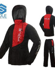 Pole Rain Coat Sports Jacket Motorbike Raincoat Suit Motocross Impermeable-Rain Coats-PRO-BIKER-801red-M-Bargain Bait Box