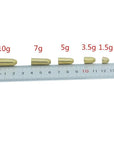 Smart Fishing Sinker 20Pcs 1.8G,3.5G,5G,7G,10G Gold Copper Weight Assorted-Bullet Weights-Bargain Bait Box-1800mg-Bargain Bait Box