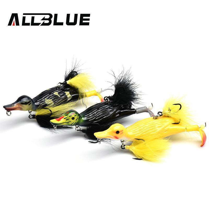 Allblue 3D Stupid Duck Topwater Fishing Lure Floating Artificial Bait –  Bargain Bait Box