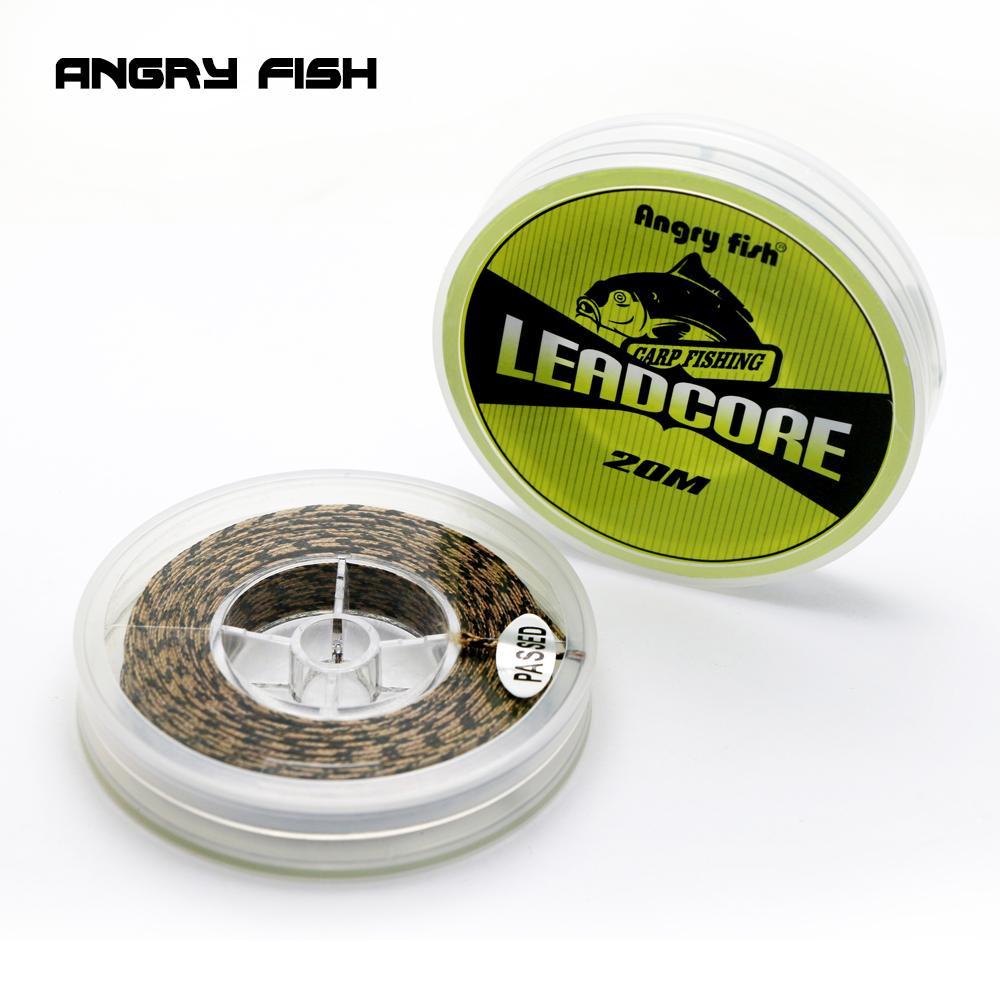 Angryfish Lead Core Carp Fishing Line 25Lbs 35Lbs 45Lbs 60Lbs