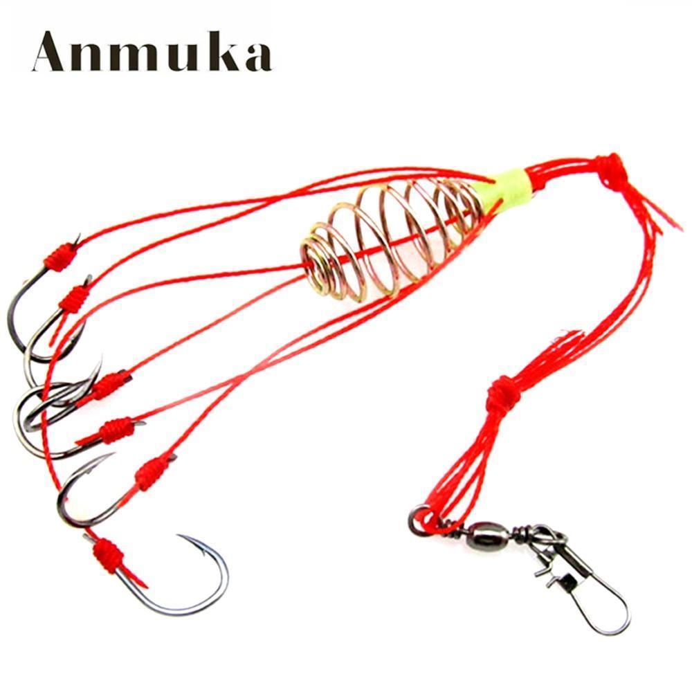Anmuka 4Pcs/Lot Explosion Fishook Fishing Hooks Pack Fishing