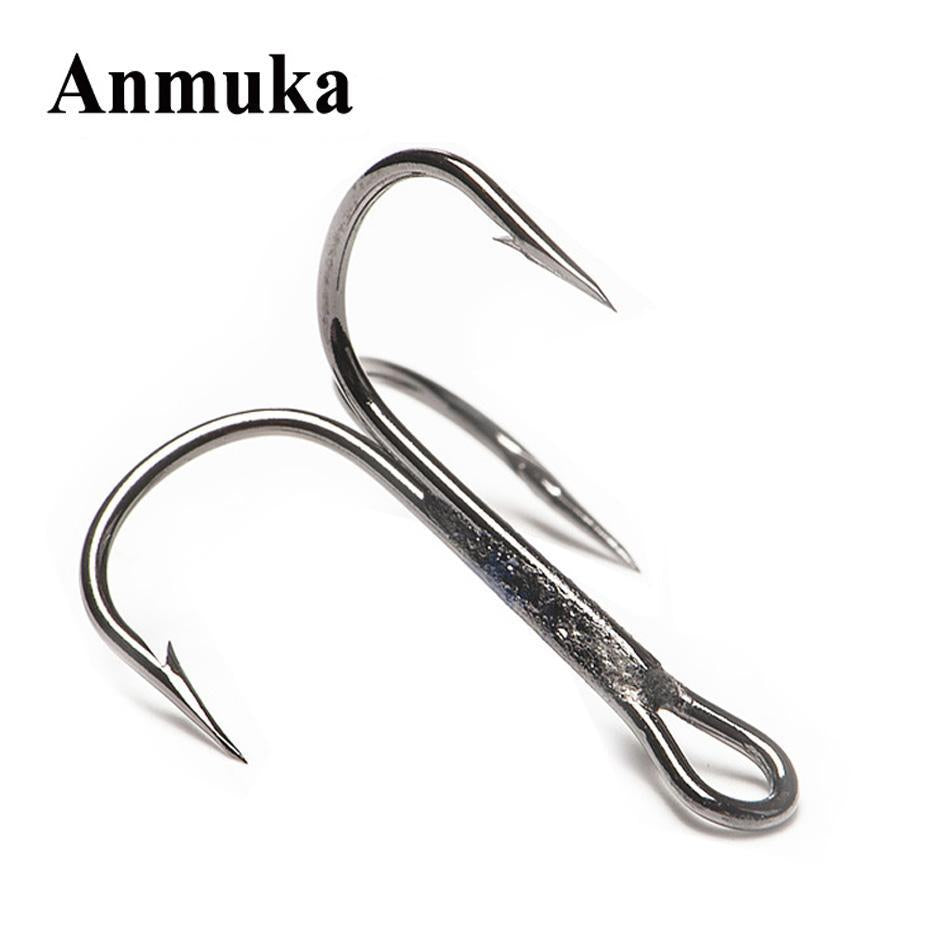 Anmuka Fishing Hook Treble Hooks(10/0#12/0#)*5=10Pc Big Size Strainles –  Bargain Bait Box