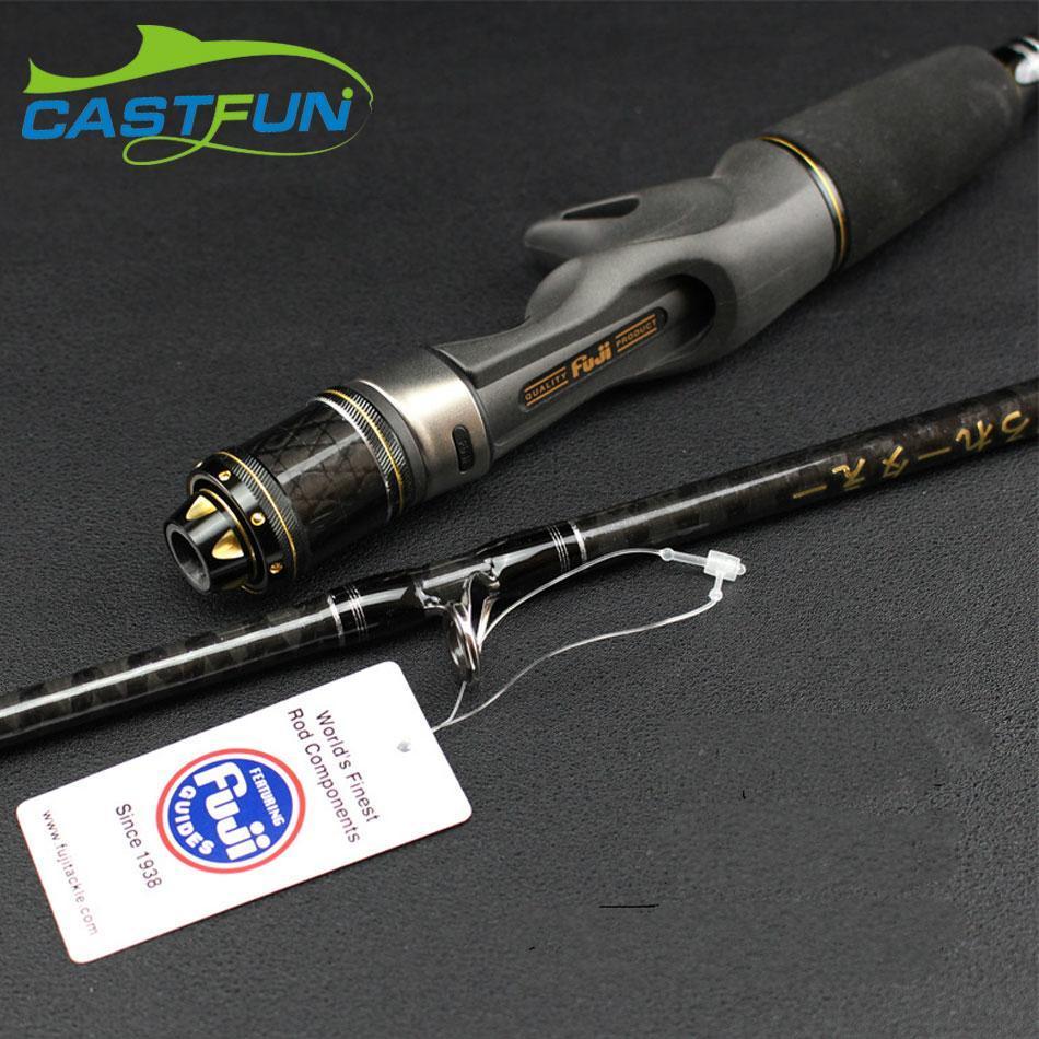 Castfun 1.9M 1+1 Section Slow Jig Rod Fuji Reel Seat And Ring Jig Rod  Casting