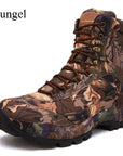 Cungel Outdoor Hiking Shoes Men Camouflage Boots Autumn/Winter Army Tactical-Hiking Shoes-TTSKIPPER Store-Brown (high-top)-7.5-Bargain Bait Box