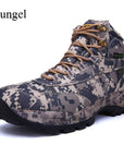 Cungel Outdoor Hiking Shoes Men Camouflage Boots Autumn/Winter Army Tactical-Hiking Shoes-TTSKIPPER Store-Khkai (low-top)-7.5-Bargain Bait Box