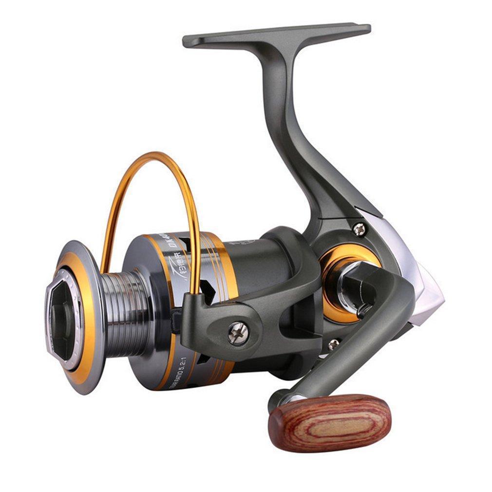 Fddl Dk 1000-7000 Fishing Reel 5.2 : 1 Metal Spool Spinning Fishing Reels