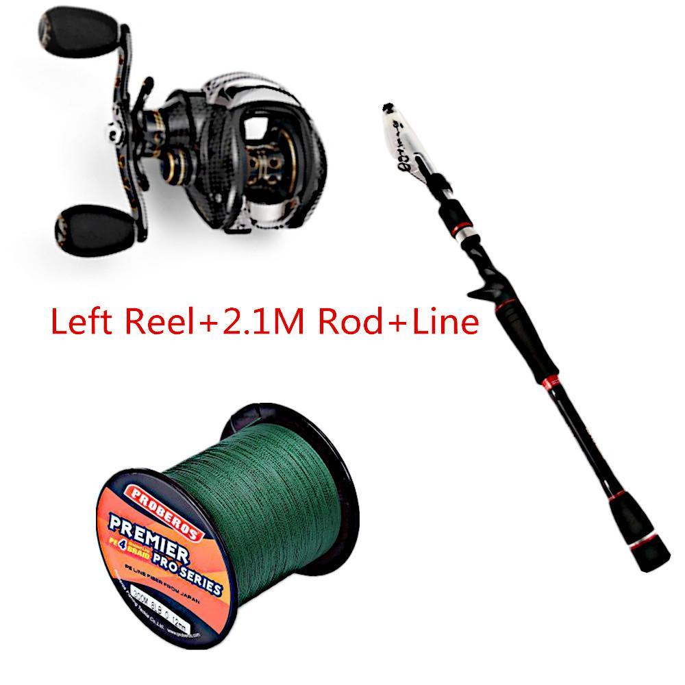 Fishing Set With Fishdrops Lb200 Fishing Reel + Fishing Line + Baitcas –  Bargain Bait Box
