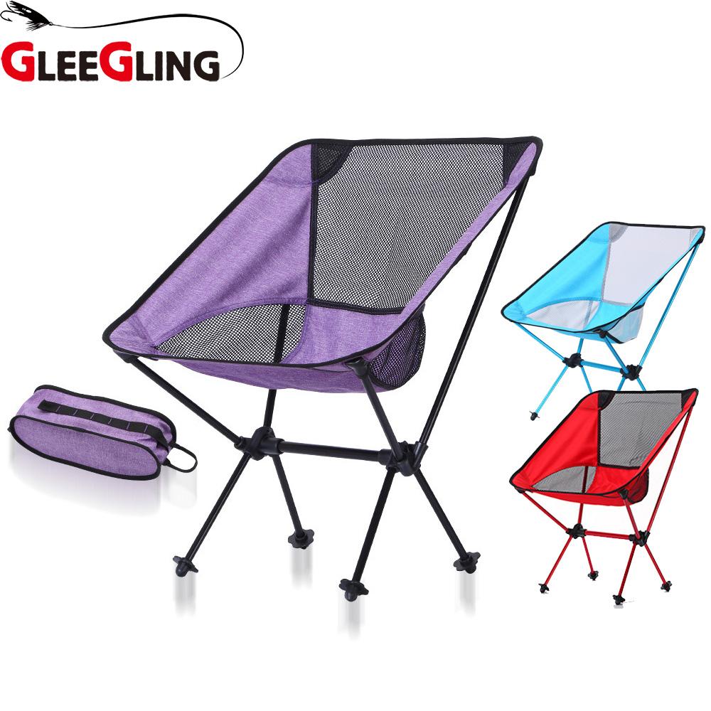  Camping Portable Fishing Chairs Folding with Backpack