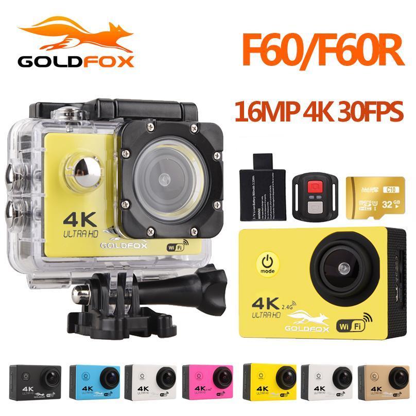 Goldfox F60 Ultra Hd 4K Wifi 1080P Action Camera Dv Sport 2.0 Lcd 170D –  Bargain Bait Box