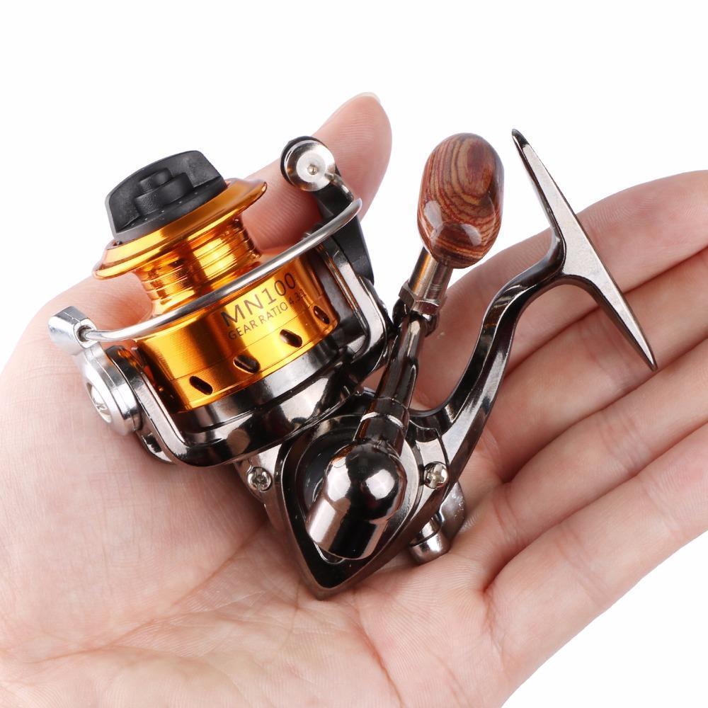 Goture Mini Metal Fishing Reel Coil Mn100 Youth Kids Portable Spinning Reel