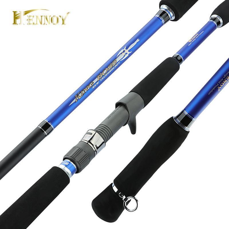 Hennoy -2 Section Carbon Spinning Fishing Rod 1.8M Boat Rod