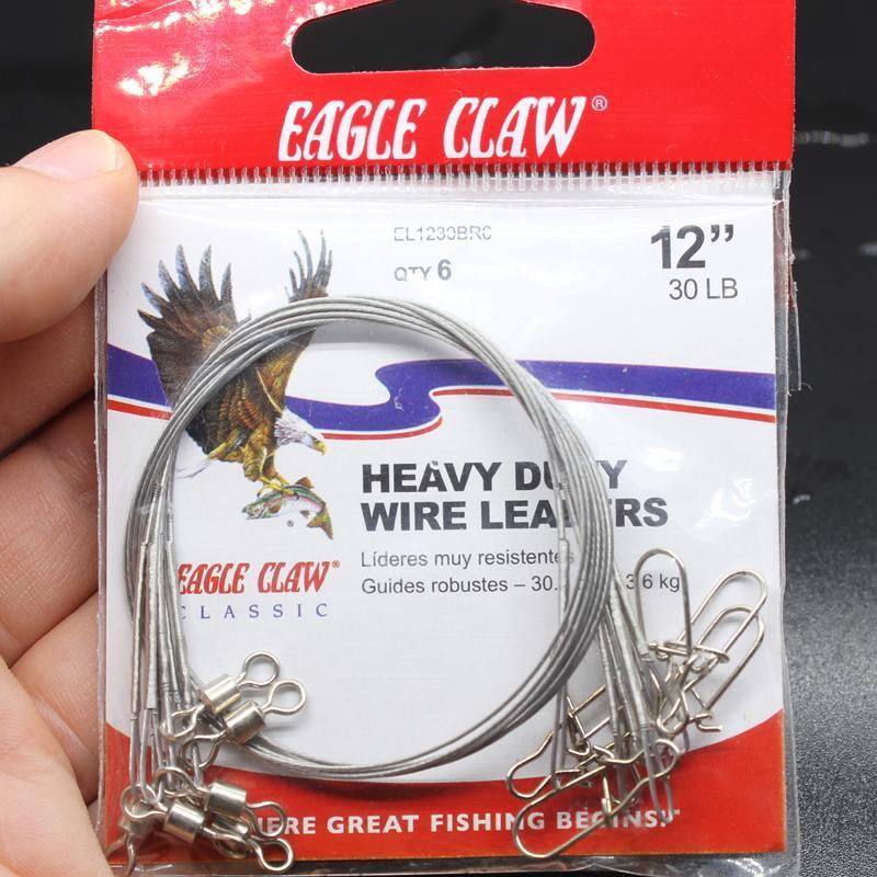 Hot Sale 6Pcs/Bag 12 30Lb Heavy Duty Wire Leaders For Freshwater