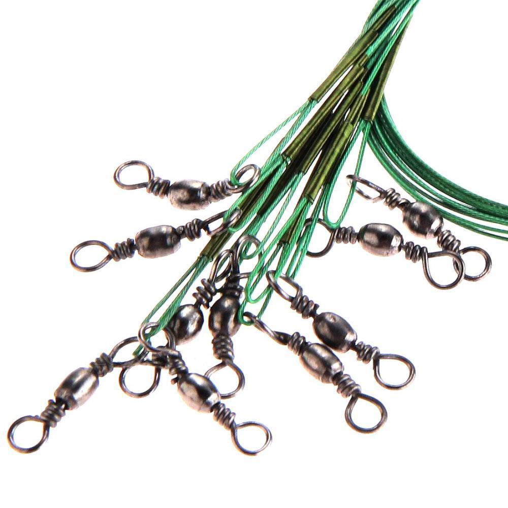 Hot Sell Practical 10Pcs 28Cm Copper Fishing Leader Wire Fish Tackle Rig-LoveOutdoor Store-Bargain Bait Box