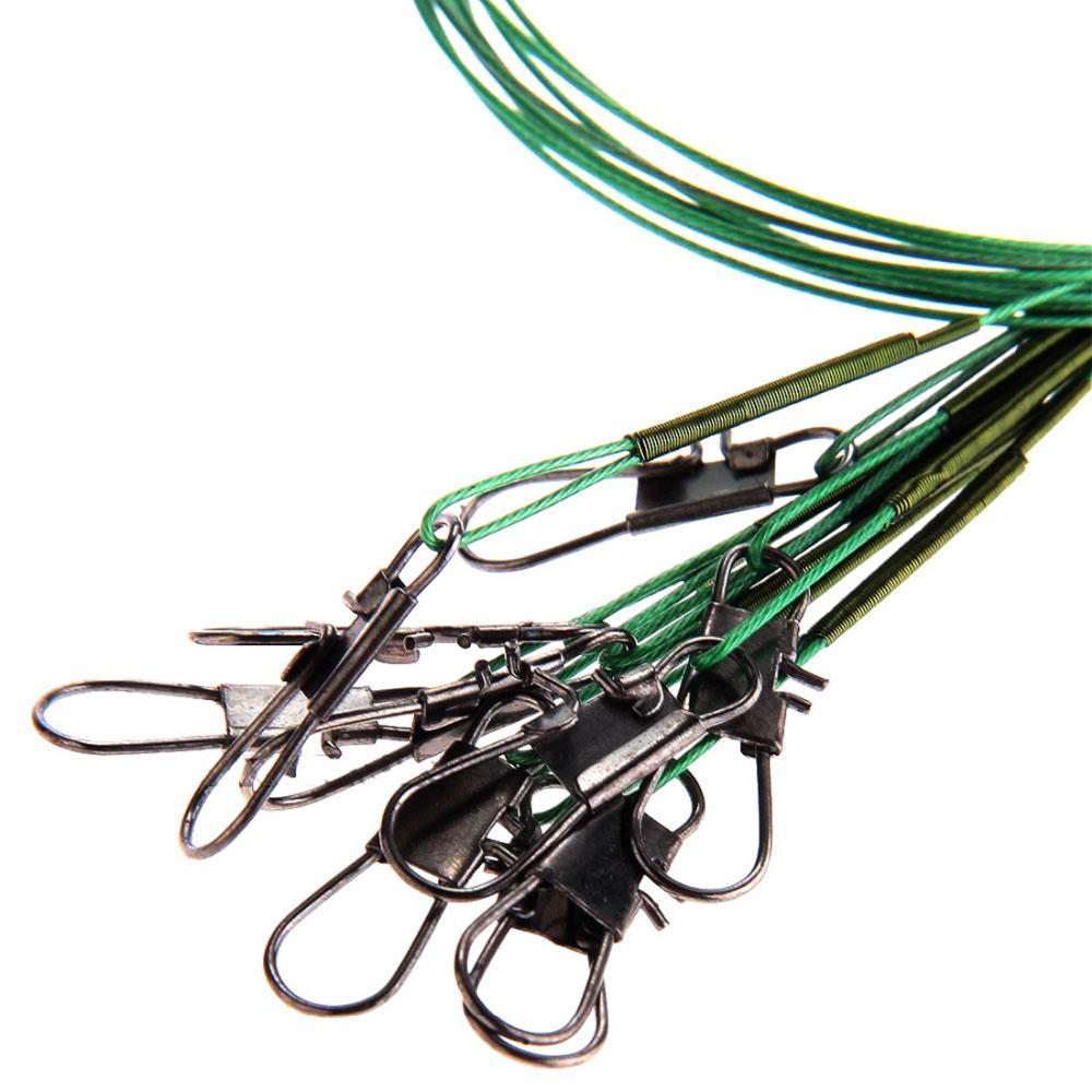 Hot Sell Practical 10Pcs 28Cm Copper Fishing Leader Wire Fish Tackle Rig-LoveOutdoor Store-Bargain Bait Box