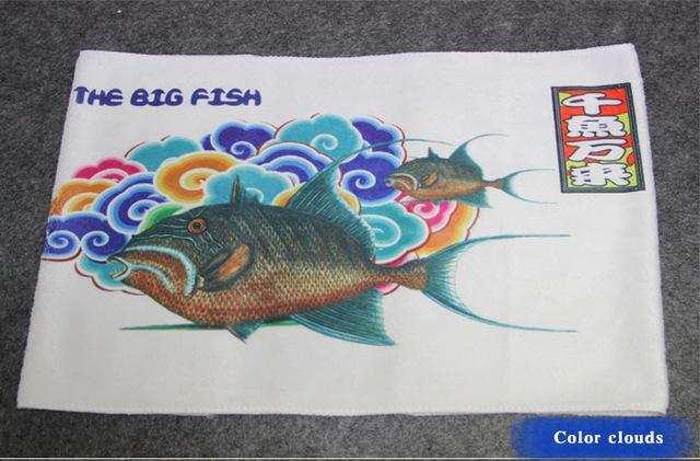 Ilure Fish Design 67.8*28.5Cm/86.3G Cotton Fishing Towel Ultrafine To Clean-Fishing Towels &amp; Wipes-Bargain Bait Box-B-Bargain Bait Box
