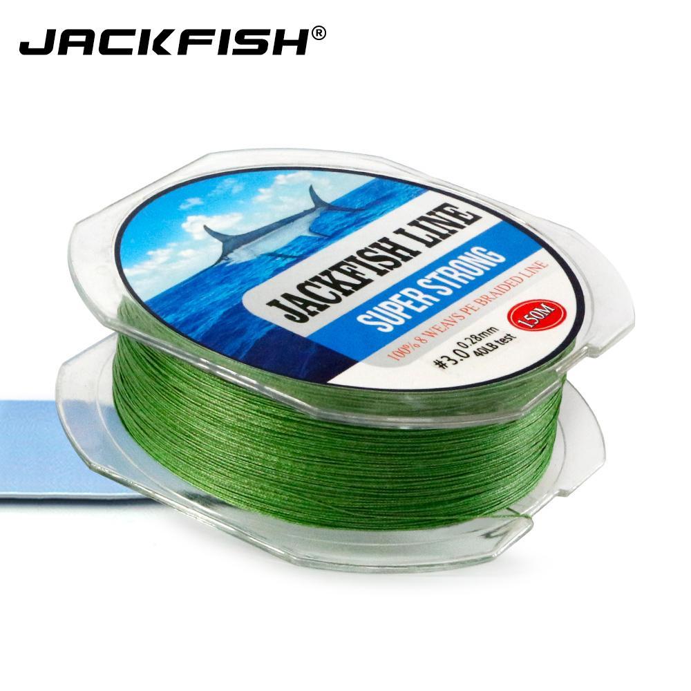 Jackfish 8 Strands 150M Super Strong Pe Braided Fishing Line 10