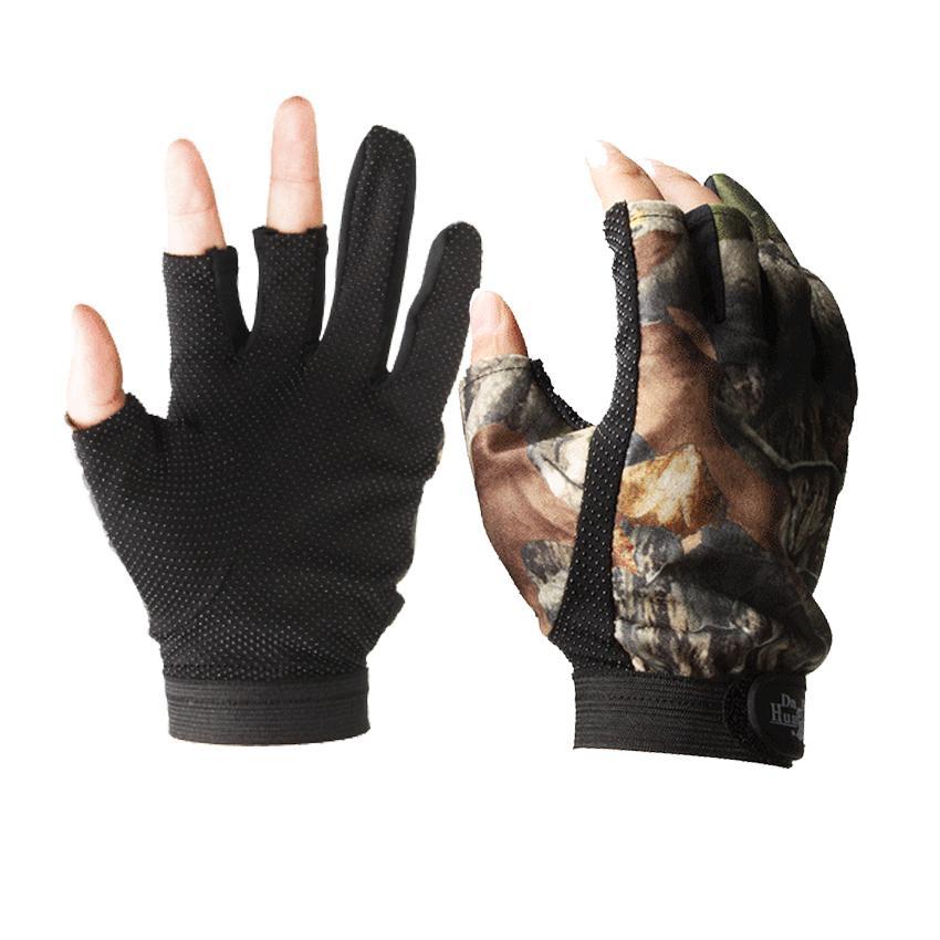 Kamberft Fingerless Hunting Fishing Gloves Camo Comfortable Anti