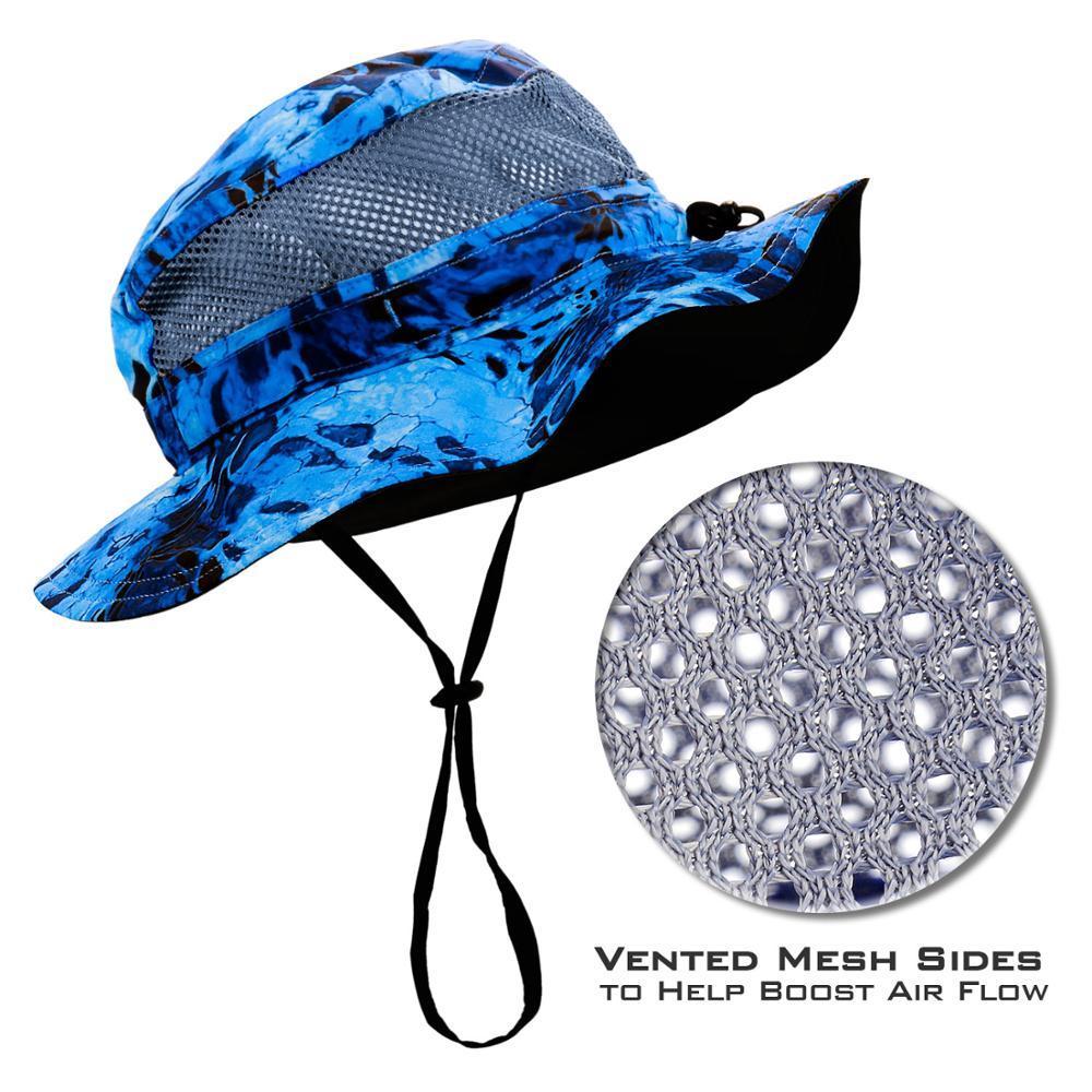 KastKing Sol Armis UPF 50 Boonie Hat - Sun Protection Fishing Hat, Beach & Hiking Hat, Paddling, Rowing, Kayaking Hat,Silver Mist