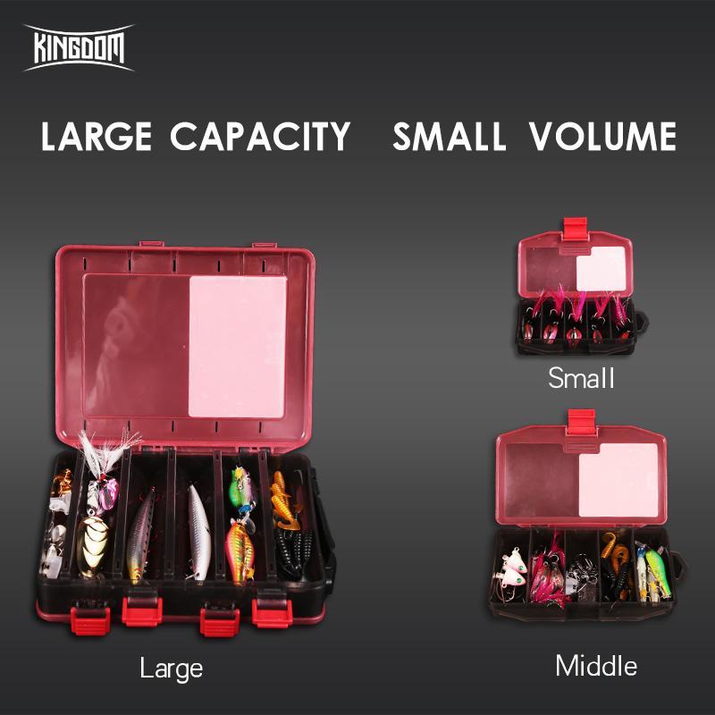 Kingdom Double Sided Multifunction Fishing Lure Tackle Box With